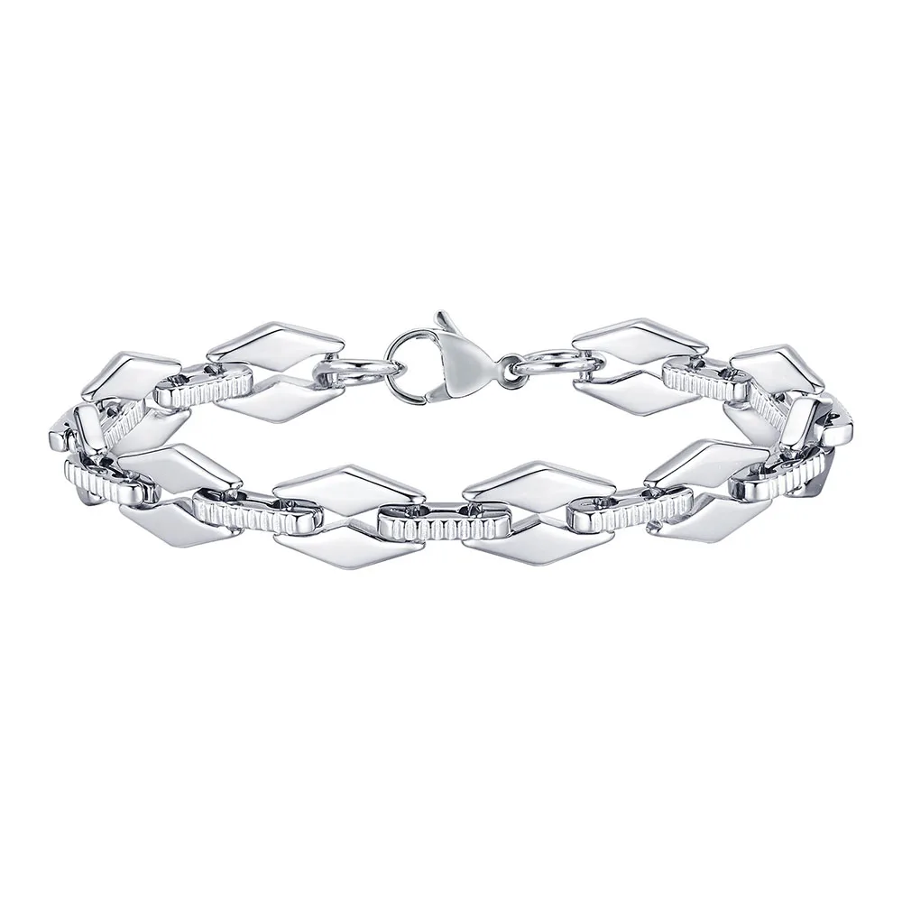 Apexelle Brand Trendy Jewelry Stainless Steel Bracelet For Unisex Diamond Shape Chain Bracelet Daily Wear Fine Jewelry
Apexelle Brand Trendy Jewelry Stainless Steel Bracelet For Unisex Diamond Shape Chain Bracelet Daily Wear Fine Jewelry