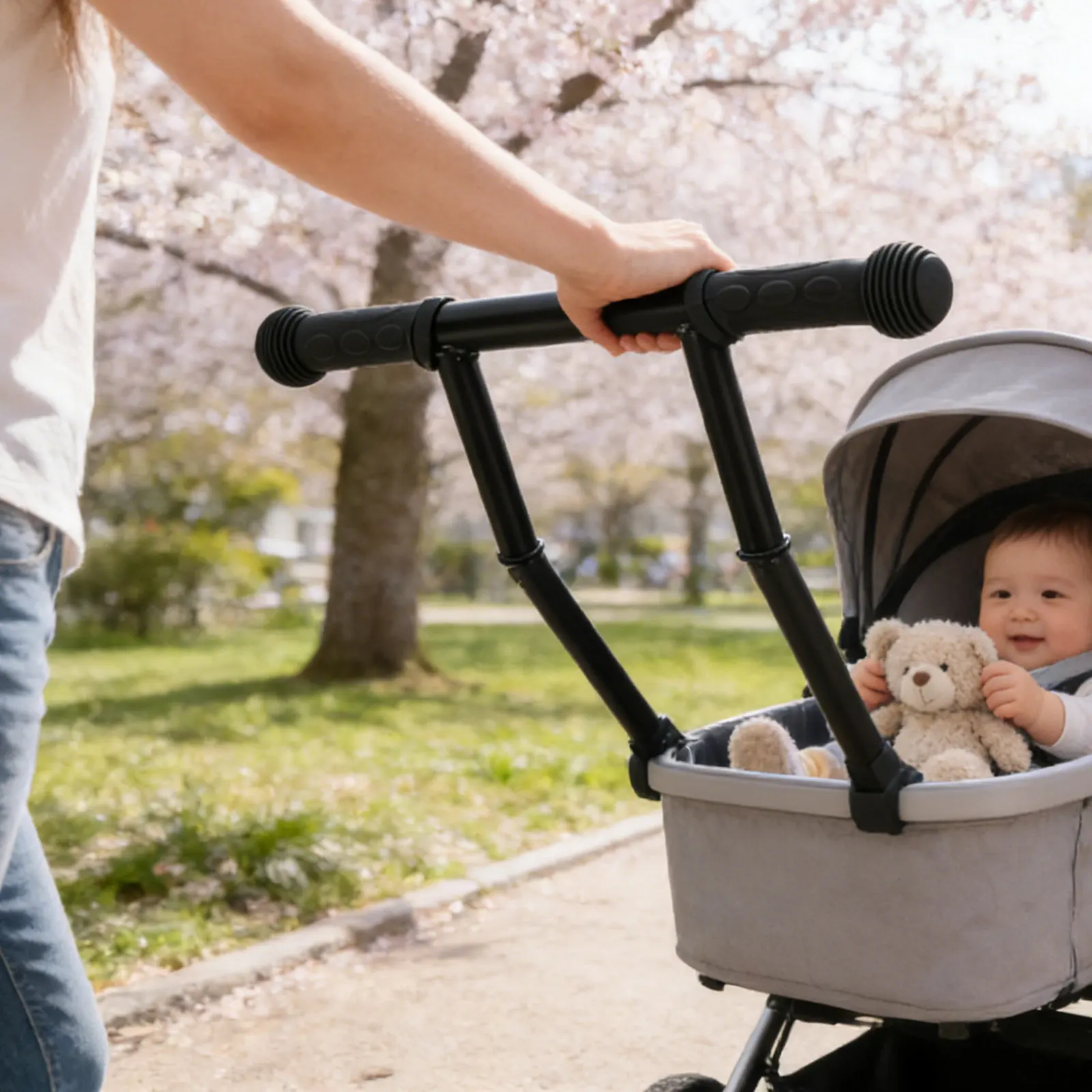 Stroller Handle Extender Ergonomic T-Shaped Extension Bar Fits Most Baby Strollers Heightens Handle by 4.2 Quick Release
Stroller Handle Extender Ergonomic T-Shaped Extension Bar Fits Most Baby Strollers Heightens Handle by 4.2 Quick Release
