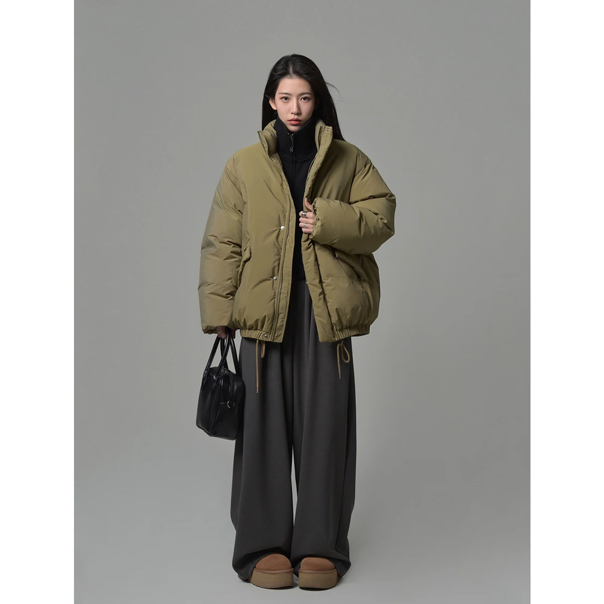 Warm Thiened Bread Sle down Jaet Women's Stand Collar Du down Coat Korean Sle Commute Faion White Du Feather
Warm Thiened Bread Sle down Jaet Women's Stand Collar Du down Coat Korean Sle Commute Faion White Du Feather