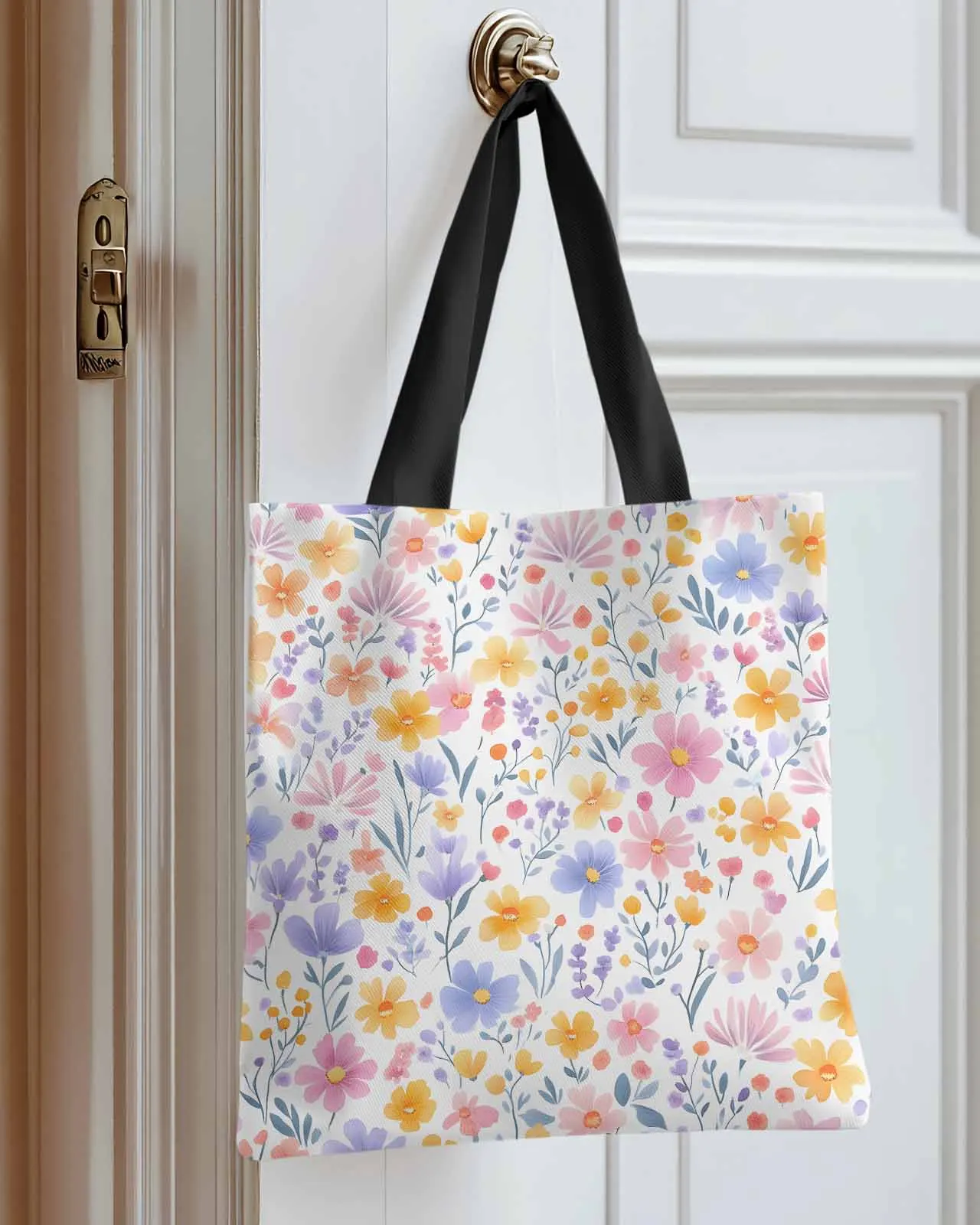 Country Orange Purple Flower Canvas Bag Handbag Oxford Cloth Eco Shopping Storage Bag for Home Use
Country Orange Purple Flower Canvas Bag Handbag Oxford Cloth Eco Shopping Storage Bag for Home Use