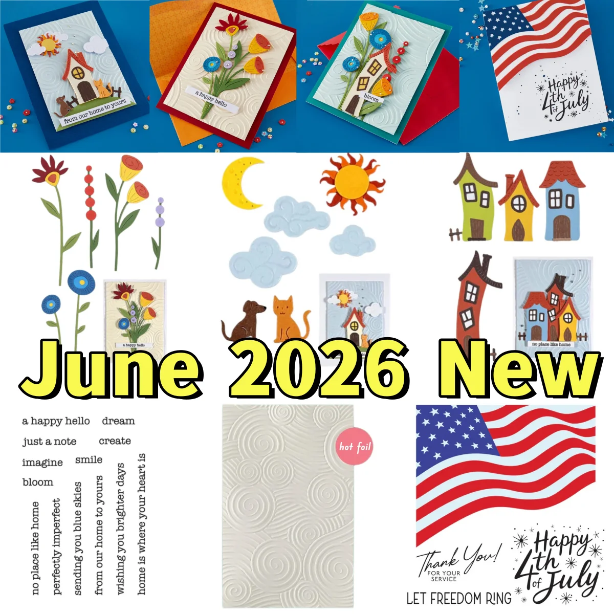 June 2026 New Houses Stars Flag Metal Cutting Dies Clear Stamps Stencil for DIY Greeting Card Scrapbook Decoration Embossing
June 2026 New Houses Stars Flag Metal Cutting Dies Clear Stamps Stencil for DIY Greeting Card Scrapbook Decoration Embossing