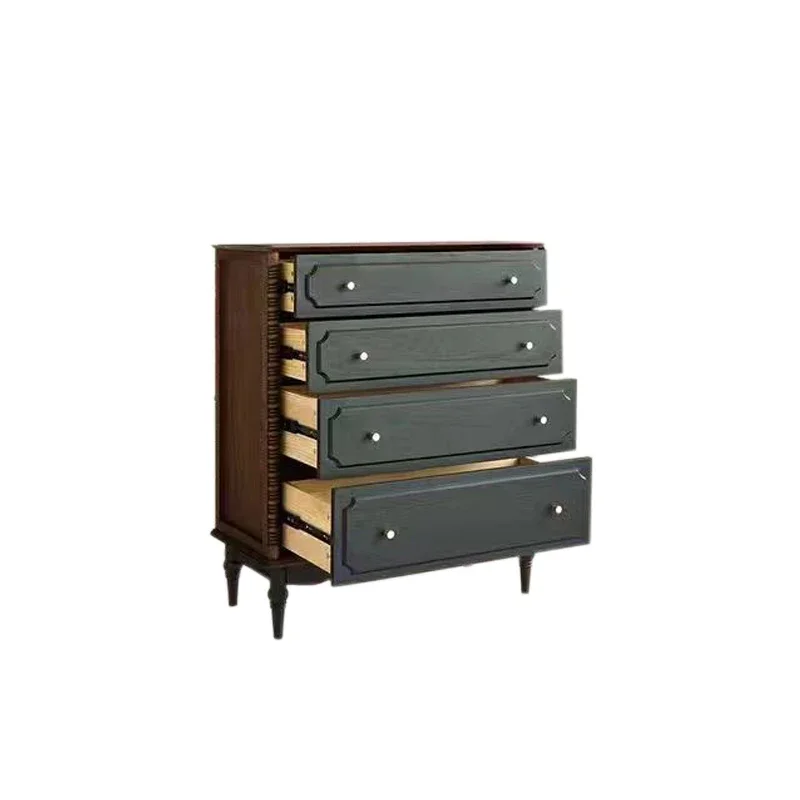 French retro cabinet, living room, bedroom, locker, solid wood four-chest cabinet, small apartment, chest of drawers, bedside an
French retro cabinet, living room, bedroom, locker, solid wood four-chest cabinet, small apartment, chest of drawers, bedside an