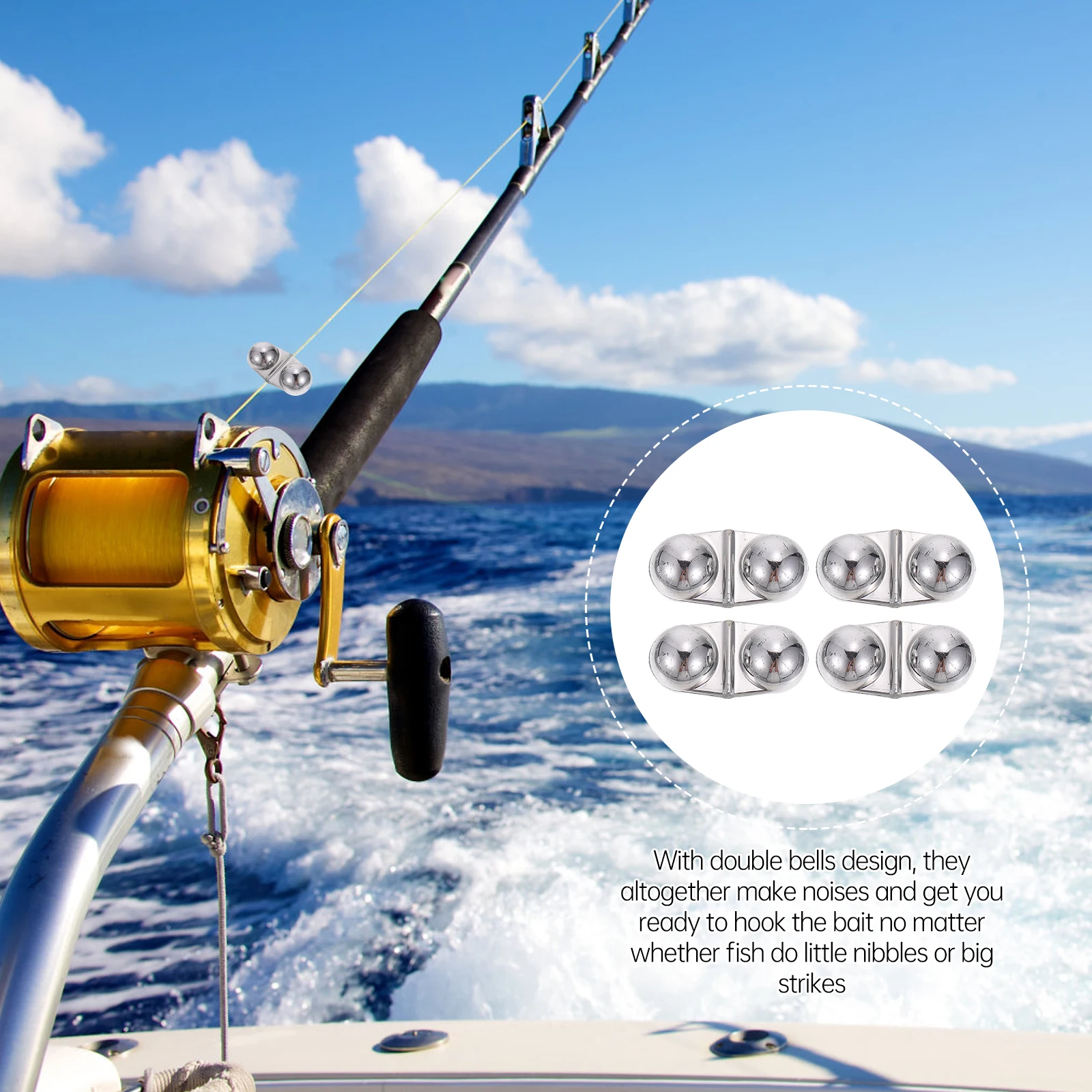 20 Pcs Bells Plastic Easy Attach Tip End Rod Alarm Silver Twin Night Clip Bait Fishing Alert Bells Alerts Fishing Tools
20 Pcs Bells Plastic Easy Attach Tip End Rod Alarm Silver Twin Night Clip Bait Fishing Alert Bells Alerts Fishing Tools