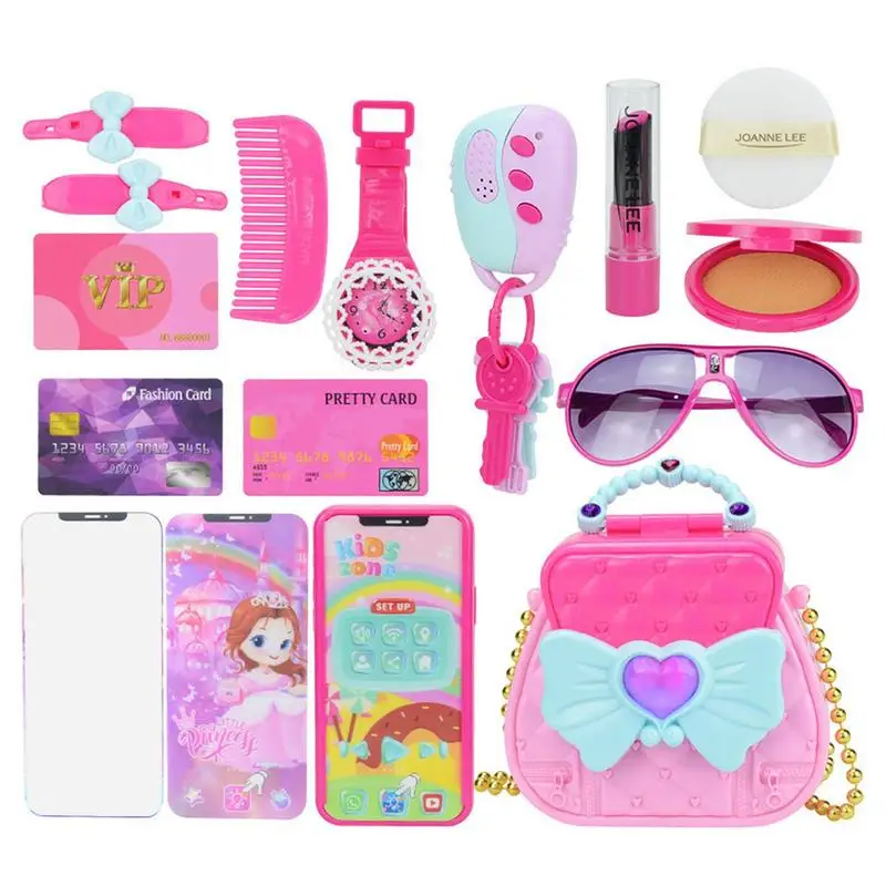 Little Girls Purse With Accessories Girls Makeup Game Simulation Kids Makeup Set Hairdressing Dress Up Children Toys Girl Plays
Little Girls Purse With Accessories Girls Makeup Game Simulation Kids Makeup Set Hairdressing Dress Up Children Toys Girl Plays