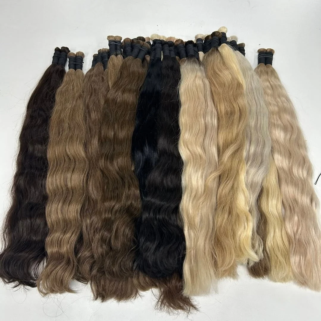No Weft Straight Hair Virgin Real100% Human Hair Bulk Extension black 613 Blonde Hair Bulk 12a Weaving For Braiding Unprocessed
No Weft Straight Hair Virgin Real100% Human Hair Bulk Extension black 613 Blonde Hair Bulk 12a Weaving For Braiding Unprocessed