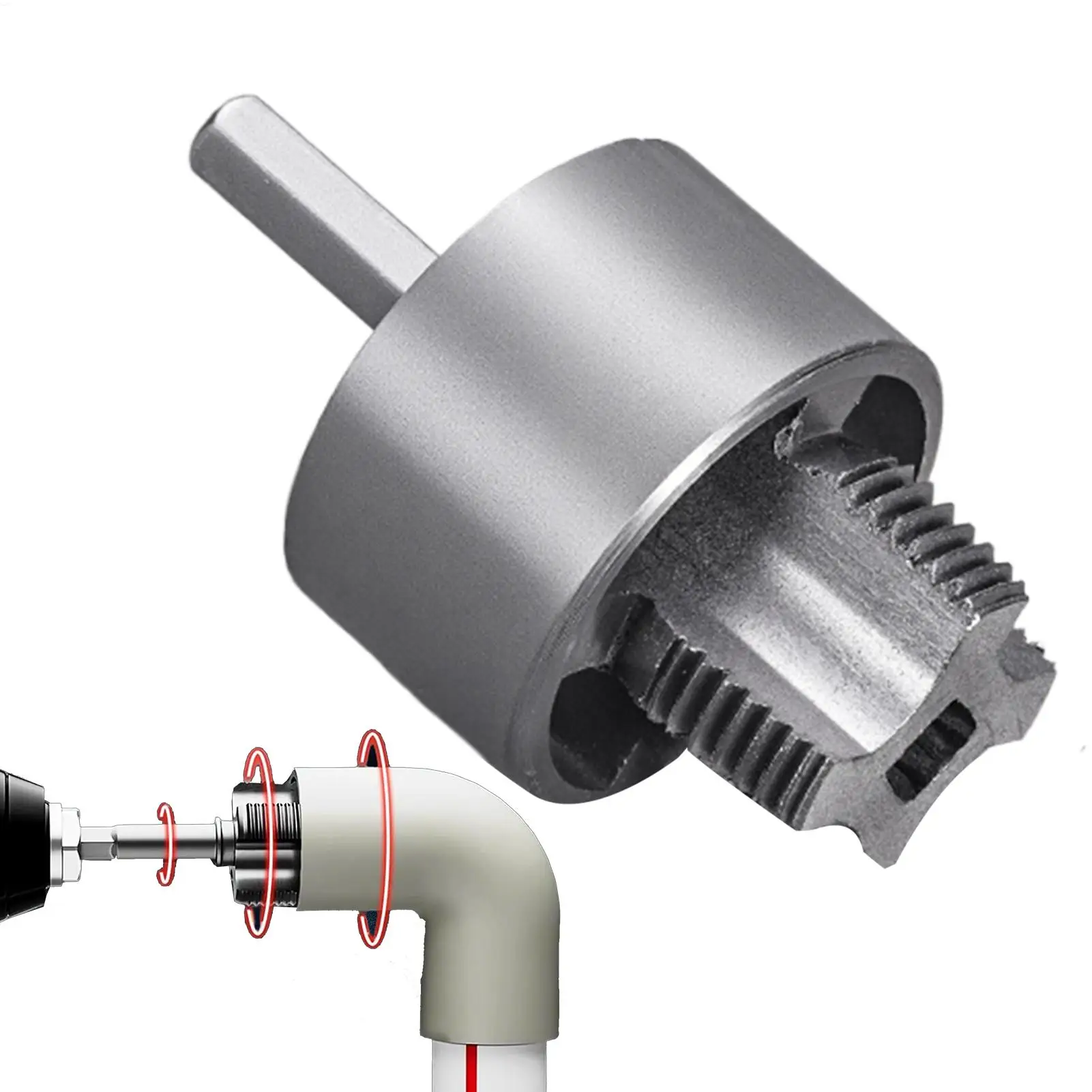 PVC Pipe Threader PVC Pipe Threader Wear Resistant Integrated Internal External Cutter For Professional Electric Drill Home
PVC Pipe Threader PVC Pipe Threader Wear Resistant Integrated Internal External Cutter For Professional Electric Drill Home