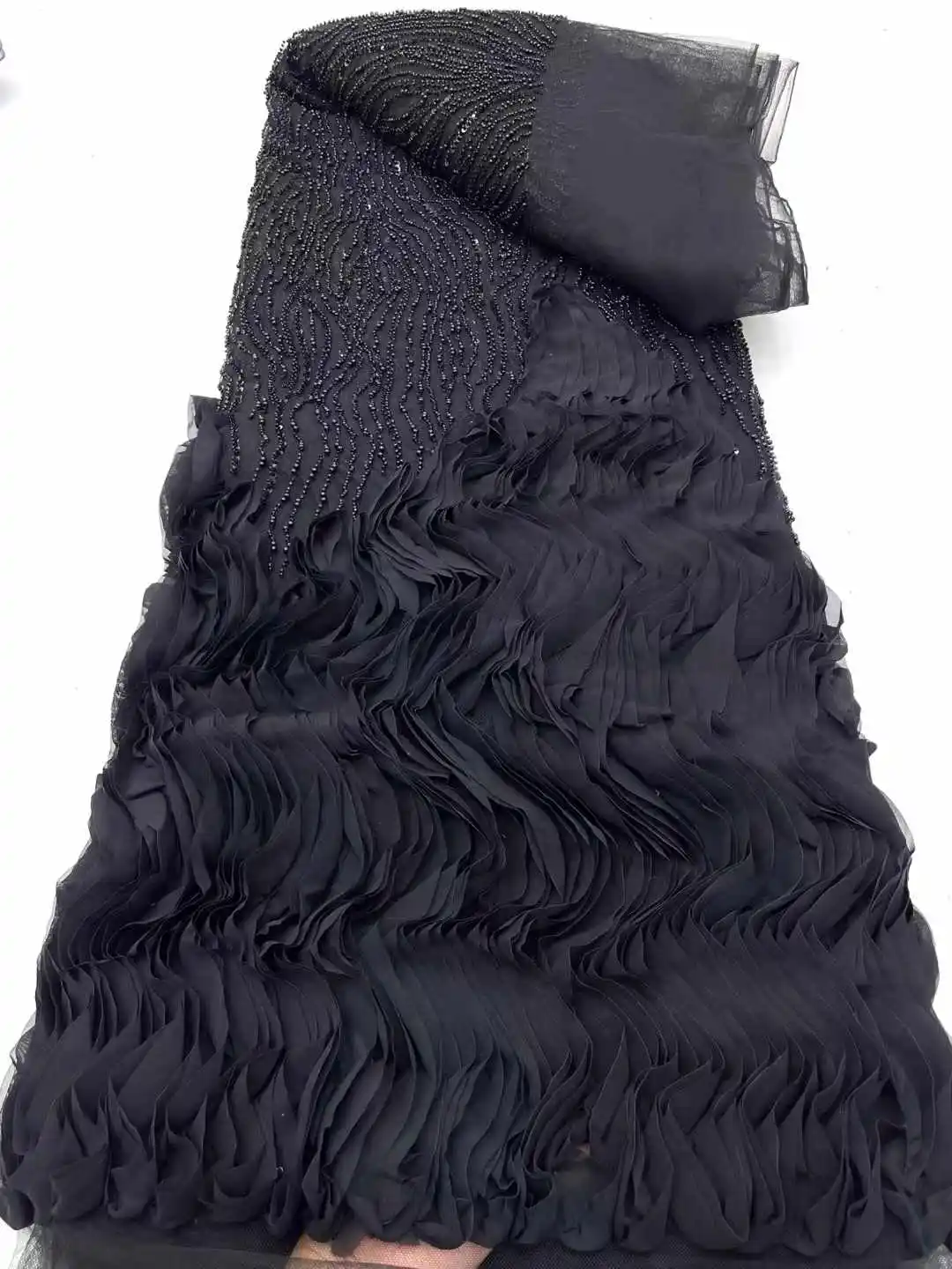 French Beaded Mesh Lace Fabric for Women, Luxurious Nigerian Tulle Gown, African Sequins Lace, Evening Dress Sewing
French Beaded Mesh Lace Fabric for Women, Luxurious Nigerian Tulle Gown, African Sequins Lace, Evening Dress Sewing