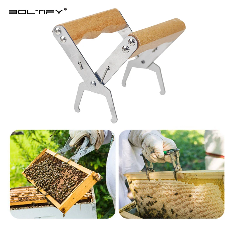 Bee Gear Hive Frame Clamp Stainless Steel Honeycomb Clip Wooden Handle Beekeeping Supplies Nest Box Jig Beehive Accessories 1Pc
Bee Gear Hive Frame Clamp Stainless Steel Honeycomb Clip Wooden Handle Beekeeping Supplies Nest Box Jig Beehive Accessories 1Pc