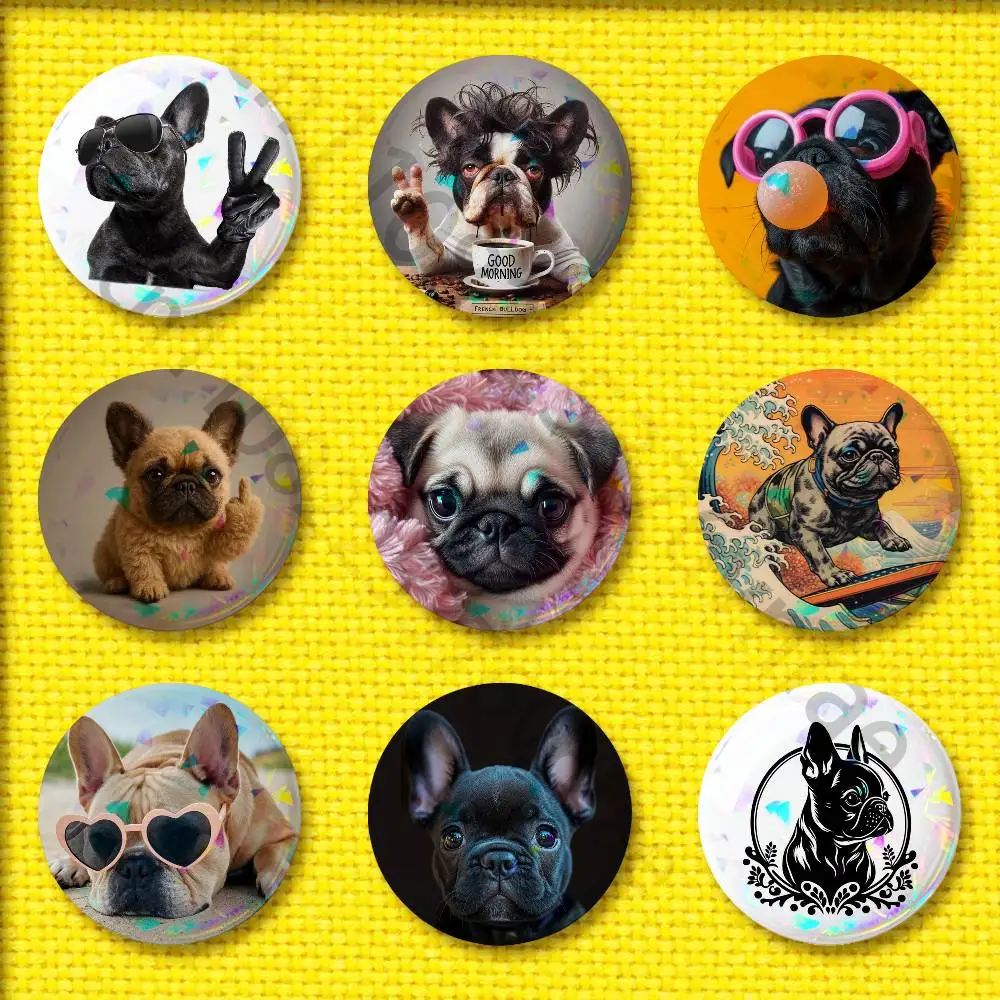Dog French Bulldog Puppy Badge For 32mm 25mm 44mm 75mm 58mm Round Pin Brooch Insignia Cover Decoration
Dog French Bulldog Puppy Badge For 32mm 25mm 44mm 75mm 58mm Round Pin Brooch Insignia Cover Decoration