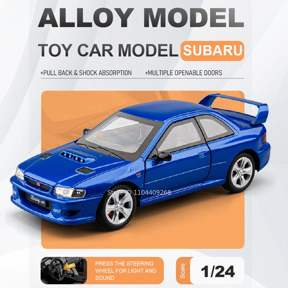 Машинка-модель Subaru STI Challenger Hellcat 1:24, игрушка с откатным механизмом, управлением передними колесами, высокодетализированная модель спортивного автомобиля для детей
Машинка-модель Subaru STI Challenger Hellcat 1:24, игрушка с откатным механизмом, управлением передними колесами, высокодетализированная модель спортивного автомобиля для детей