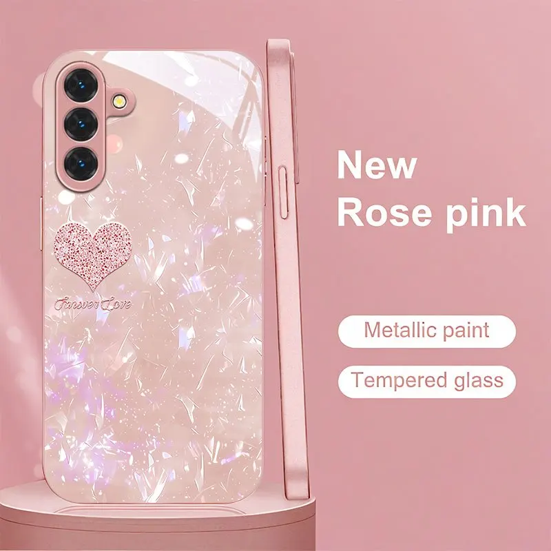 Aesthetic Rose Pink Glitter Heart s26 ultra case Glass Phone Case mobile phones for Samsung Galaxy S26 S25 S24 S23 FE,Ultra,Plus
Aesthetic Rose Pink Glitter Heart s26 ultra case Glass Phone Case mobile phones for Samsung Galaxy S26 S25 S24 S23 FE,Ultra,Plus