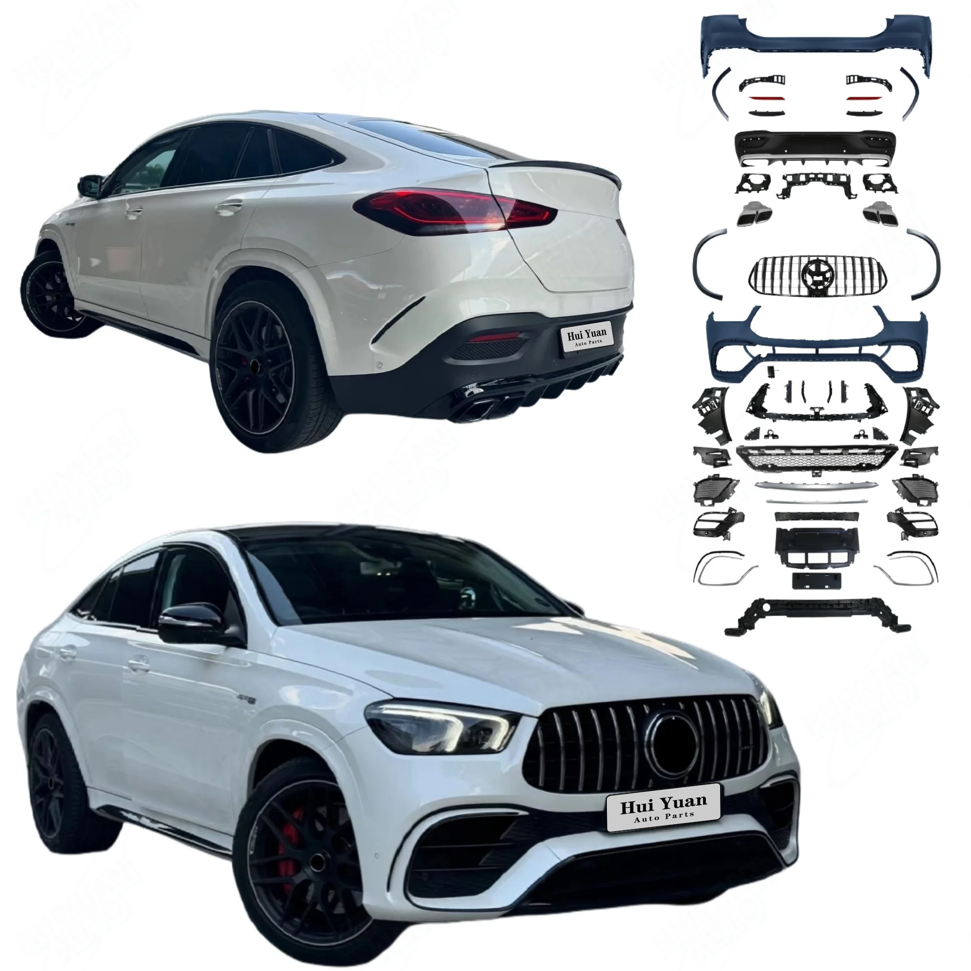 Auto Body System Bumpers Body Kit Use for GLE Coupe C167 2020+ Change to GLE63 Coupe Style Appearance
Auto Body System Bumpers Body Kit Use for GLE Coupe C167 2020+ Change to GLE63 Coupe Style Appearance