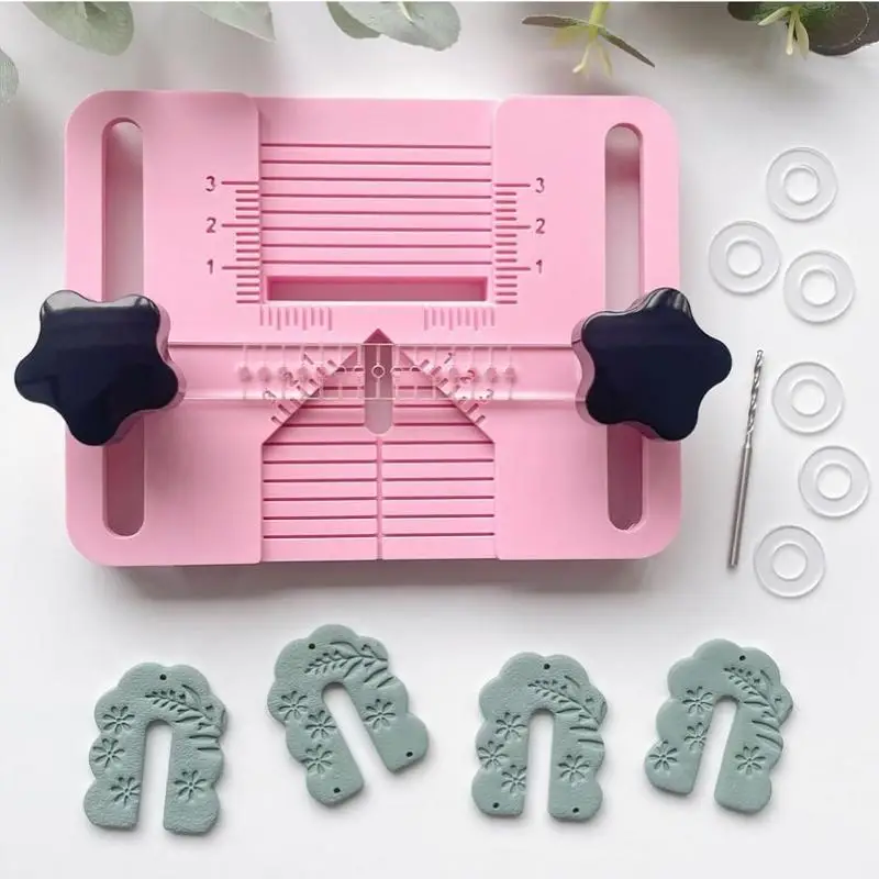 Polymer Clay Earring Drill Guide Piercing Tool For Clay Beads Hole Positioning Design Wear Resistant For DIY Jewelry Making
Polymer Clay Earring Drill Guide Piercing Tool For Clay Beads Hole Positioning Design Wear Resistant For DIY Jewelry Making
