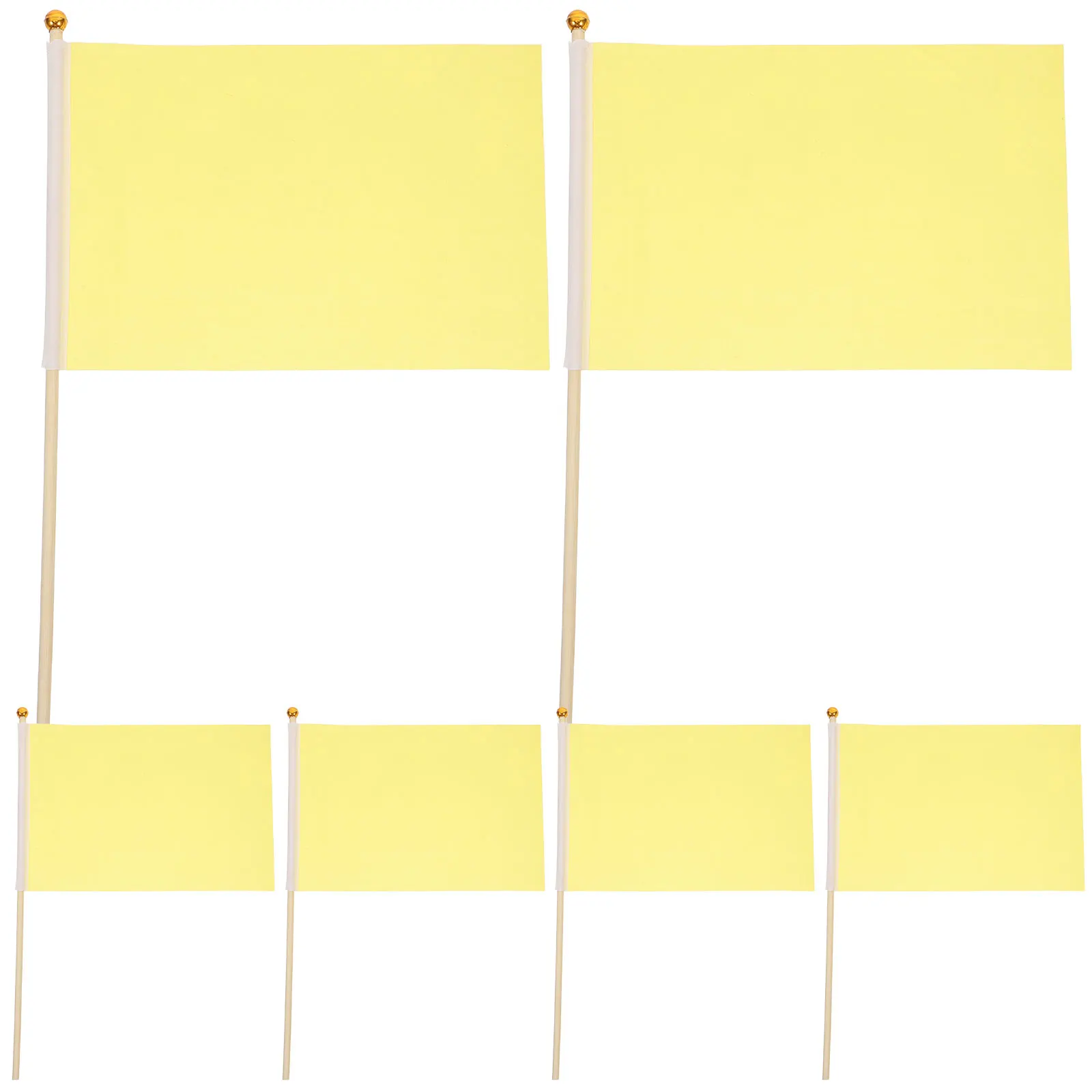 25pcs Hand Waving Flags 14x21cm Yellow Polyester Celebration Mini Handheld Flags Lightweight Reliable Party Use
25pcs Hand Waving Flags 14x21cm Yellow Polyester Celebration Mini Handheld Flags Lightweight Reliable Party Use