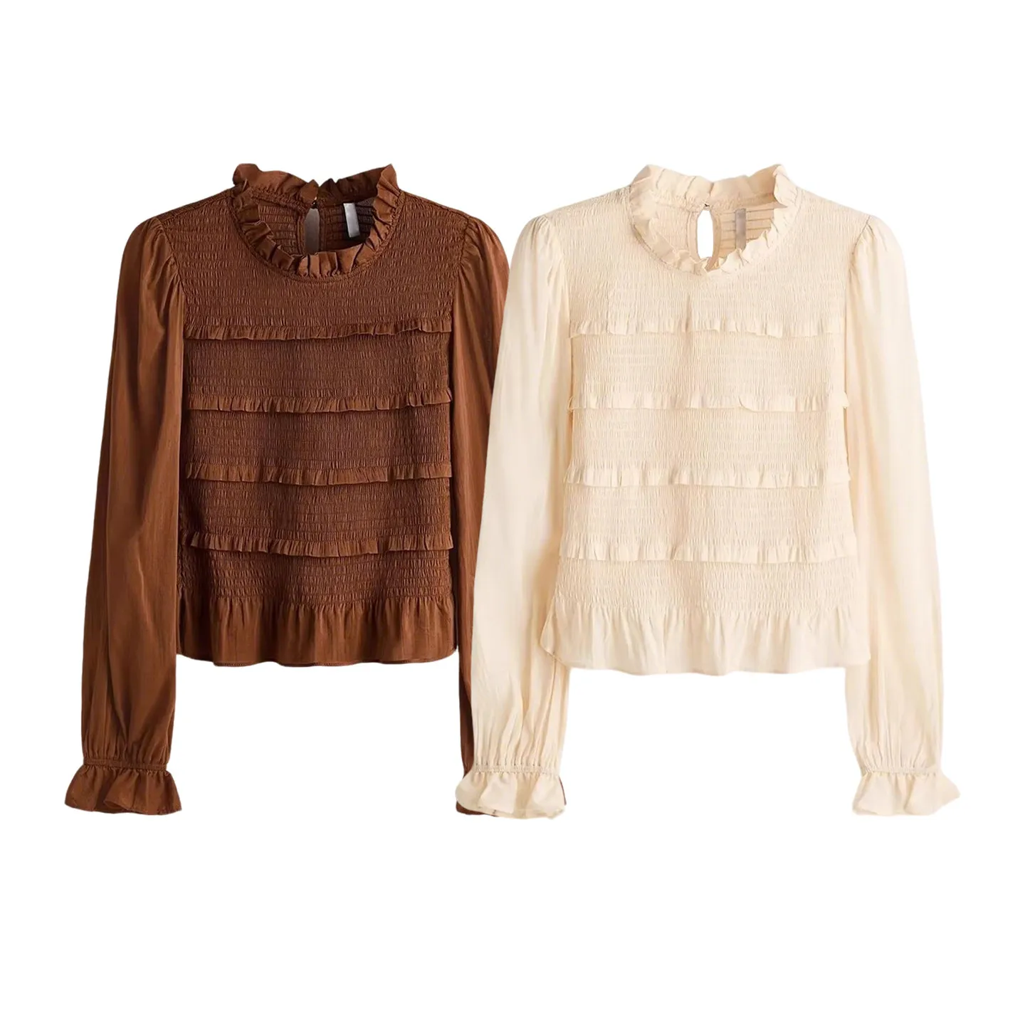 Spring New Style Women's Slim Fit Shirt with Long Sleeves And Pleated Body Commuter Style Polyester Fiber Skin-friendly Breat...
Spring New Style Women's Slim Fit Shirt with Long Sleeves And Pleated Body Commuter Style Polyester Fiber Skin-friendly Breat...