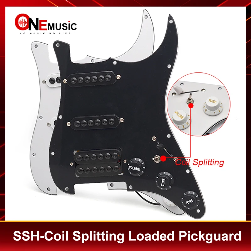 SSH-Coil Splitting Electric Guitar ST Style Loaded Pickguard with On/On Coil Spliting Switch Loaded Prewired Scratchplate
SSH-Coil Splitting Electric Guitar ST Style Loaded Pickguard with On/On Coil Spliting Switch Loaded Prewired Scratchplate