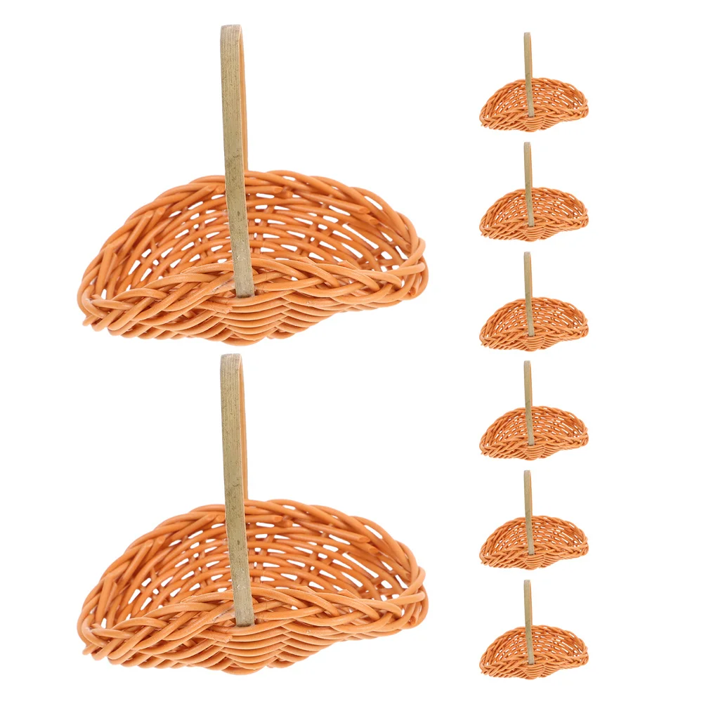 8Pcs Miniature Imitation Rattan Baskets Shell Shape Handles Tiny Woven Basket Fairy Garden Decor Wedding 
8Pcs Miniature Imitation Rattan Baskets Shell Shape Handles Tiny Woven Basket Fairy Garden Decor Wedding