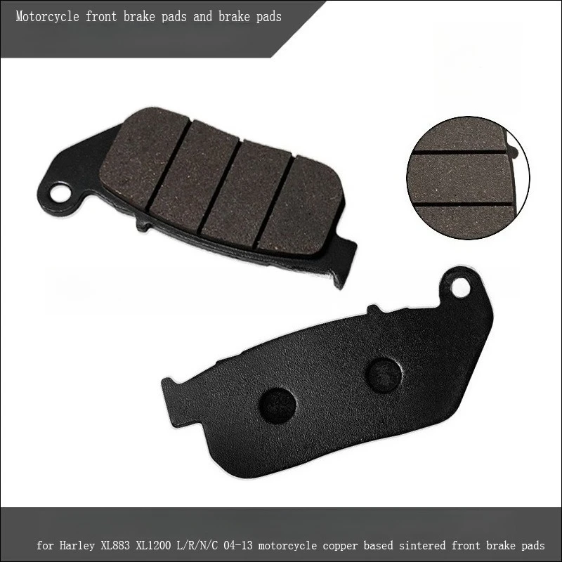 For Harley XL883 XL1200 L/R/N/C 04-13 Motorcycle Copper Based Sintered Front Brake Pads
For Harley XL883 XL1200 L/R/N/C 04-13 Motorcycle Copper Based Sintered Front Brake Pads