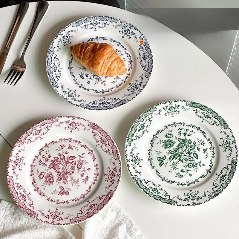 Classical Rose Flower Ceramic Dinner Plate Pasta Salad Dessert Western Style Glazed Home Use Dish Hotel round Plate
Classical Rose Flower Ceramic Dinner Plate Pasta Salad Dessert Western Style Glazed Home Use Dish Hotel round Plate