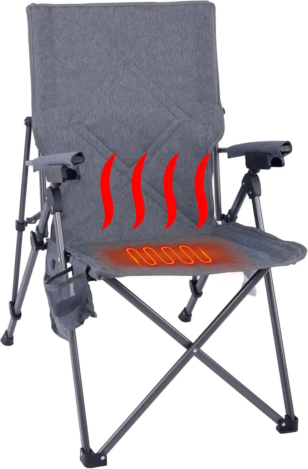 Adjustable Outdoor Reclining Camping Chair, 3-Position Foldable, 300 LBS, with Cup Holder & Heated Seat for Patio, Lawn, Porch
Adjustable Outdoor Reclining Camping Chair, 3-Position Foldable, 300 LBS, with Cup Holder & Heated Seat for Patio, Lawn, Porch