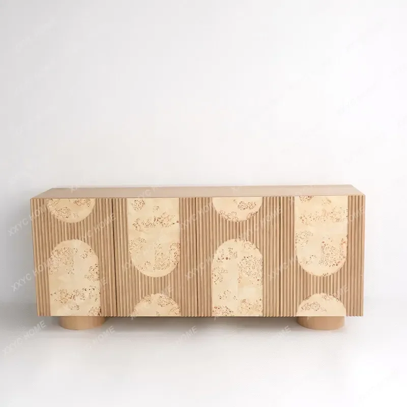L Medieval Style Solid Wood Dining Side Cabinet Tree Tumor Veneer Living Room Wall Locker Modern Simple Storage Cabinet
L Medieval Style Solid Wood Dining Side Cabinet Tree Tumor Veneer Living Room Wall Locker Modern Simple Storage Cabinet