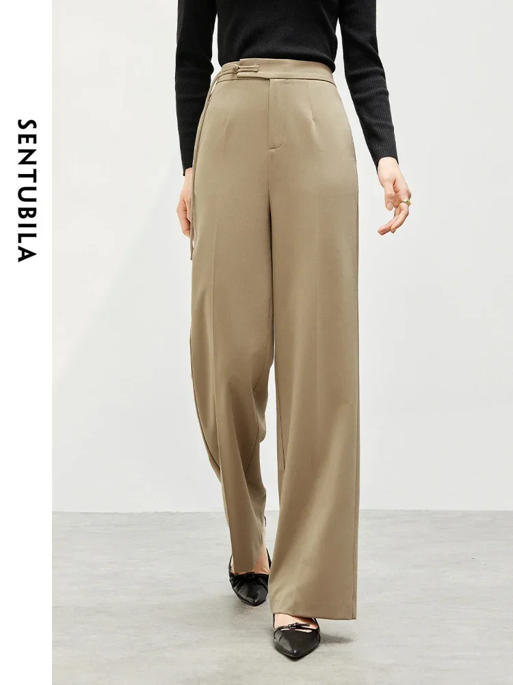 SENTUBILA Office Lady Straight Pants For Women 2026 Autumn Texture Fashion Solid Elastic Waist Simple Women Trouser 143K56198
SENTUBILA Office Lady Straight Pants For Women 2026 Autumn Texture Fashion Solid Elastic Waist Simple Women Trouser 143K56198