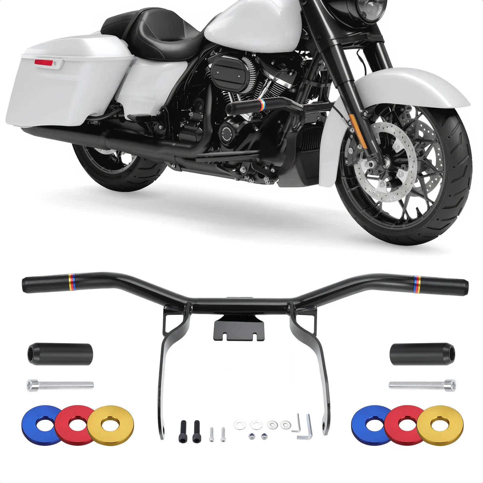 Motorcycle Front Engine Guard Crash Bar for Harley Street Glide Electra Glide Road Glide Road King Ultra Limited 2009-2013
Motorcycle Front Engine Guard Crash Bar for Harley Street Glide Electra Glide Road Glide Road King Ultra Limited 2009-2013
