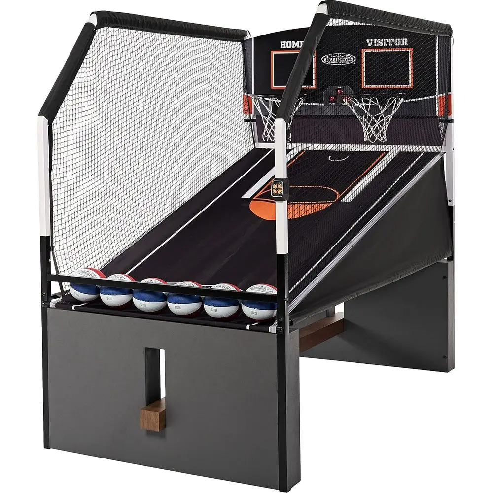 Indoor Dual Shot Basketball Game with 6 Balls, Perfect for Arcade Enthusiasts
Indoor Dual Shot Basketball Game with 6 Balls, Perfect for Arcade Enthusiasts