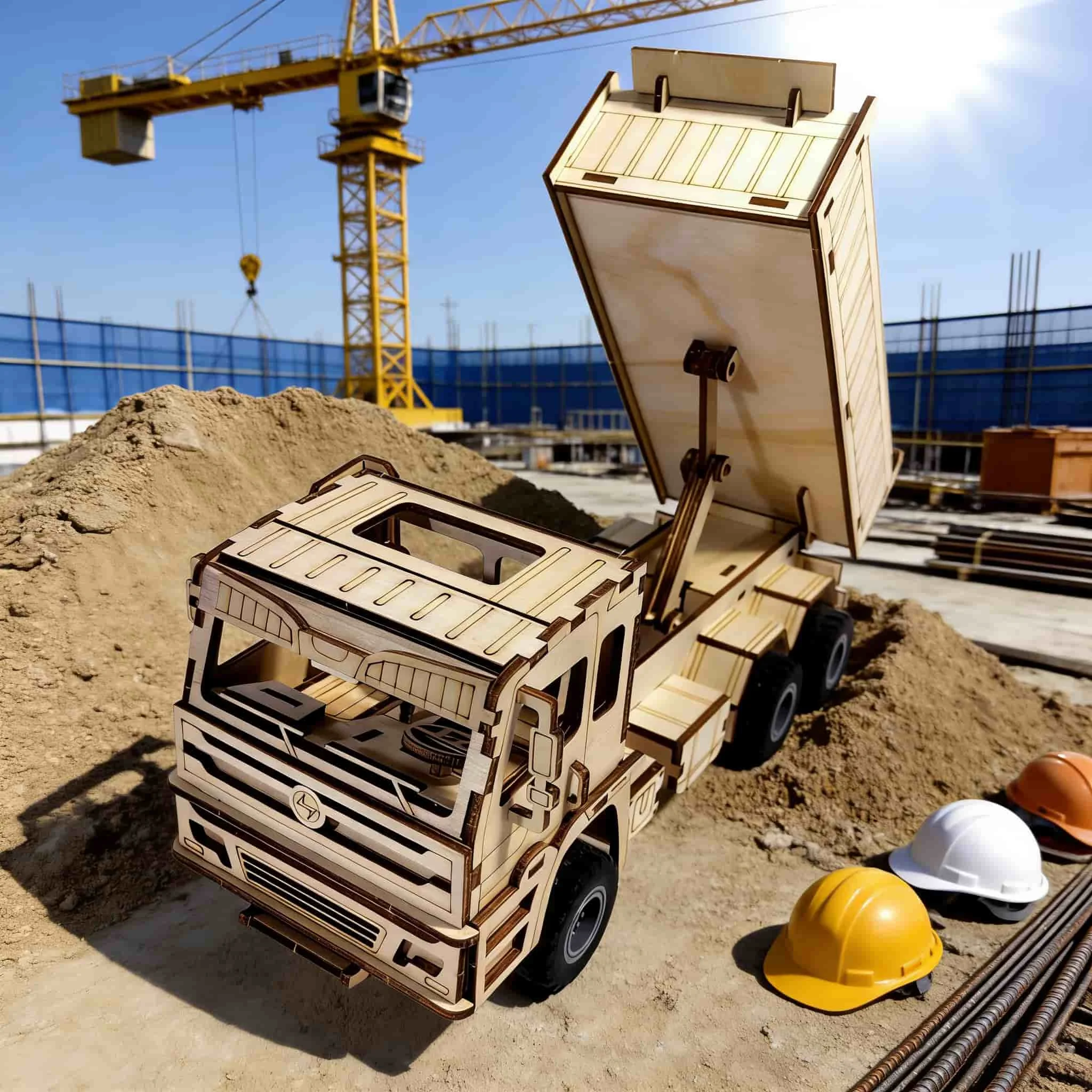 1 wooden DIY construction vehicle, a creative 3D puzzle, ideal as a festive gift or home decoration.
1 wooden DIY construction vehicle, a creative 3D puzzle, ideal as a festive gift or home decoration.