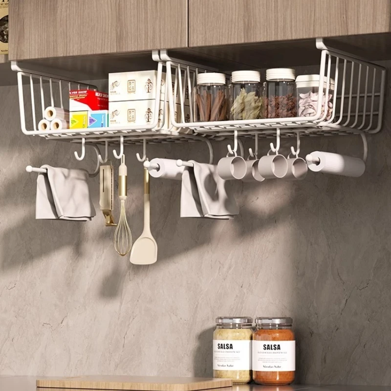 Kitchen Wrap Dispenser Shelf, Cabinet Organization Tool, Hanging Baskets—For Food Wrap & Foil Storage
Kitchen Wrap Dispenser Shelf, Cabinet Organization Tool, Hanging Baskets—For Food Wrap & Foil Storage
