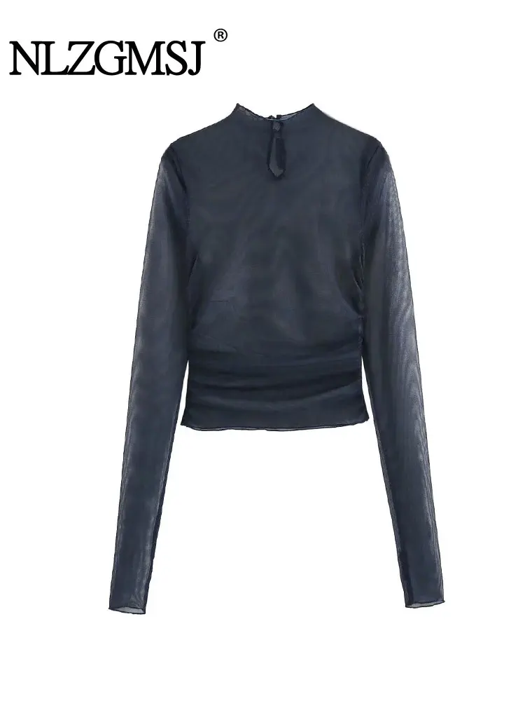 TRAF Spring Woman Mesh Blouses Long Sleeve Thin Blouse Top Fashion Semi-Transparent Shirt Elegant Women Tulle Shirts Tops
TRAF Spring Woman Mesh Blouses Long Sleeve Thin Blouse Top Fashion Semi-Transparent Shirt Elegant Women Tulle Shirts Tops