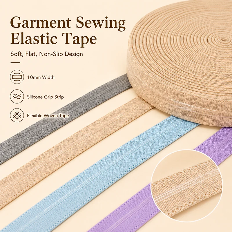10/30Meters 10mm Silicone Non Slip Elastic Band for Bra Underwear Strap Belt Garment Grip Sewing Trim Tape Ribbon Roll Material
10/30Meters 10mm Silicone Non Slip Elastic Band for Bra Underwear Strap Belt Garment Grip Sewing Trim Tape Ribbon Roll Material