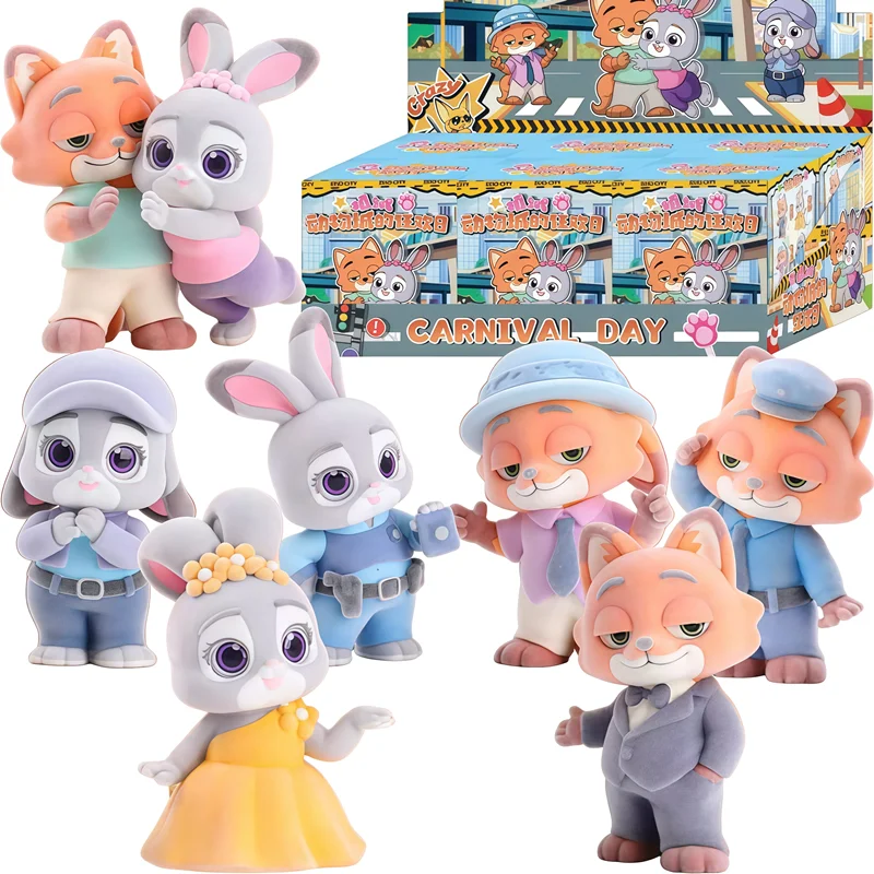 НОВАЯ аниме-фигурка Disney Zootopia 2, Джуди Ник, карнавальный день, флокированная кукла, модель, слепая коробка, игрушки, настольные украшения, рождественские подарки
НОВАЯ аниме-фигурка Disney Zootopia 2, Джуди Ник, карнавальный день, флокированная кукла, модель, слепая коробка, игрушки, настольные украшения, рождественские подарки