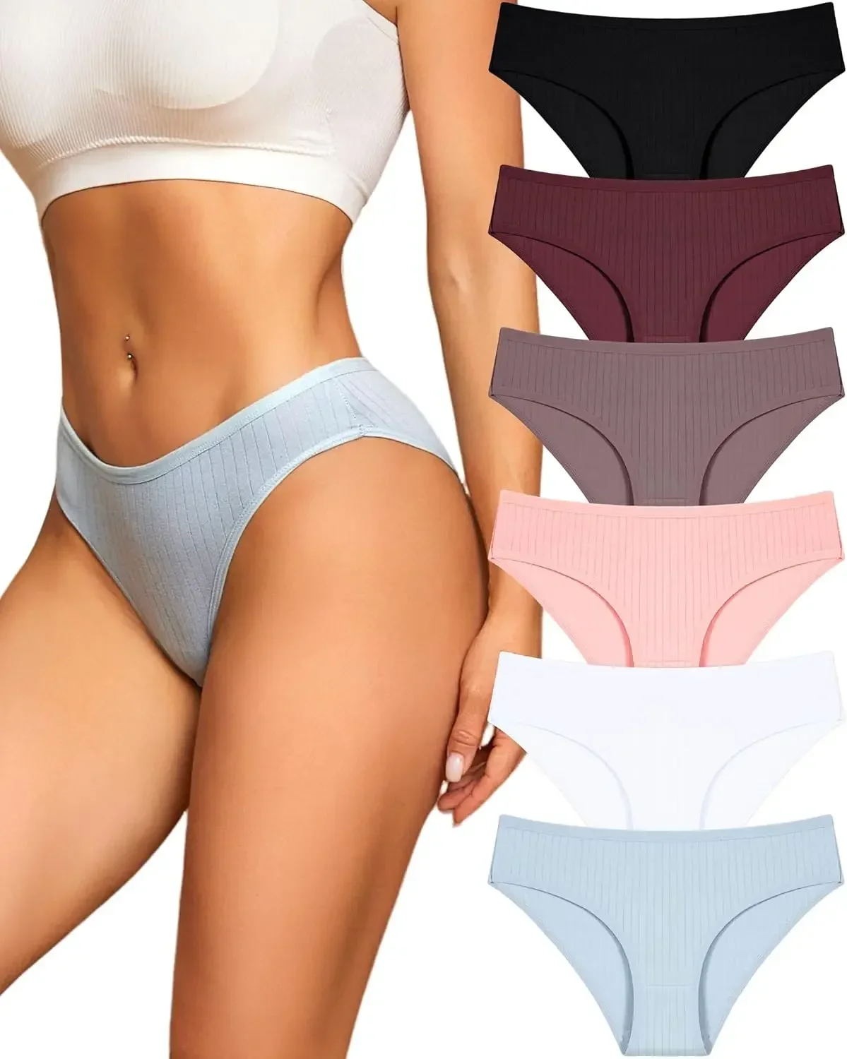Cotton Underwear for Women Sexy Low Rise Ribbed Hipster Breathable Soft Womens Bikini Girls Panties Cheeky S-3XL
Cotton Underwear for Women Sexy Low Rise Ribbed Hipster Breathable Soft Womens Bikini Girls Panties Cheeky S-3XL