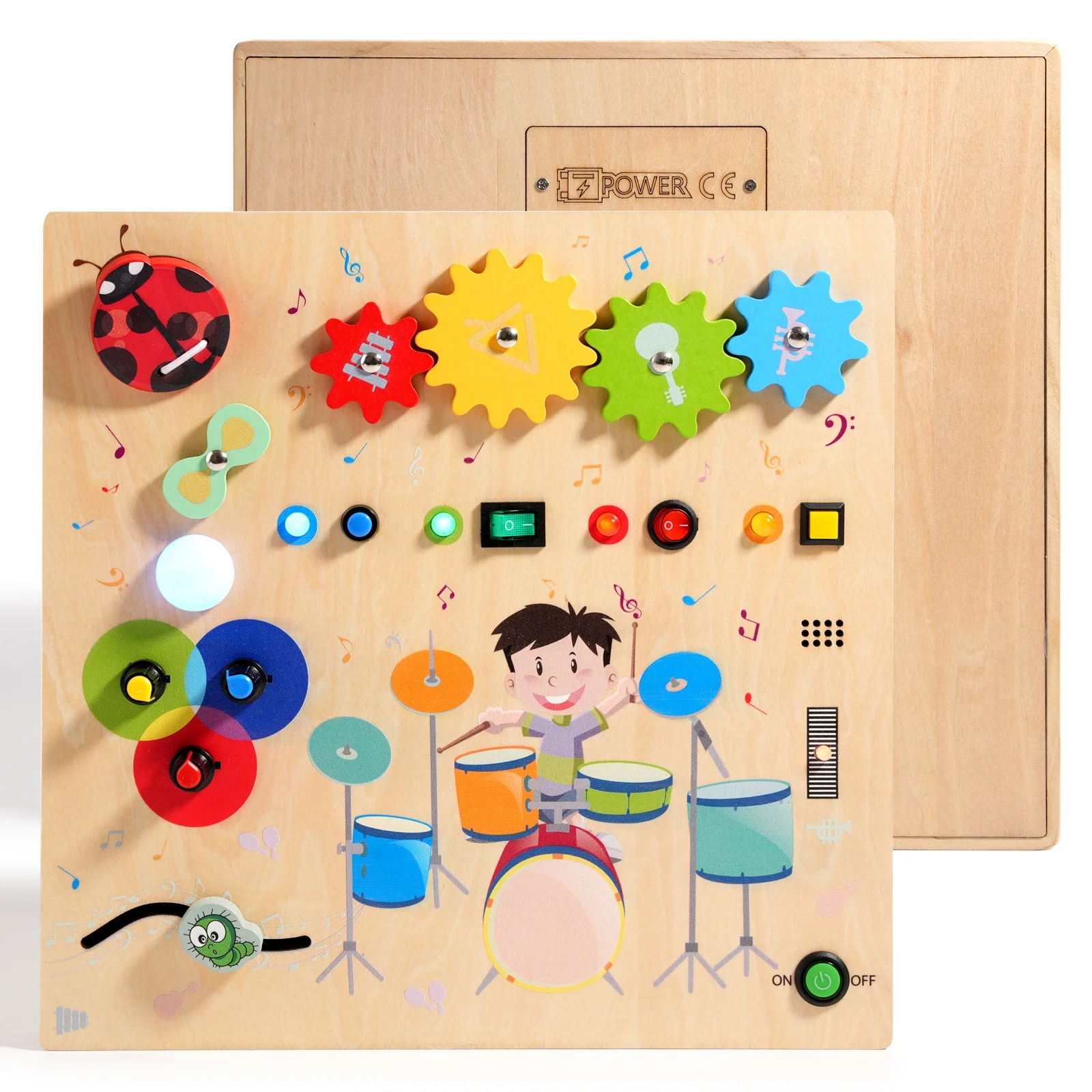 Wooden Kids LED Busy Board Multi Switch Music Touch Electronic Drum Early Educational Interactive Toy
Wooden Kids LED Busy Board Multi Switch Music Touch Electronic Drum Early Educational Interactive Toy