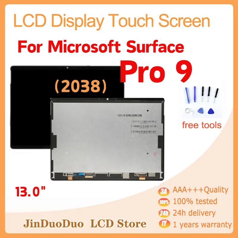 ЖК-дисплей 13,0 дюйма для Microsoft Surface Pro 9, сенсорный экран, дигитайзер для Microsoft Surface Pro 9, сменный ЖК-дисплей
ЖК-дисплей 13,0 дюйма для Microsoft Surface Pro 9, сенсорный экран, дигитайзер для Microsoft Surface Pro 9, сменный ЖК-дисплей