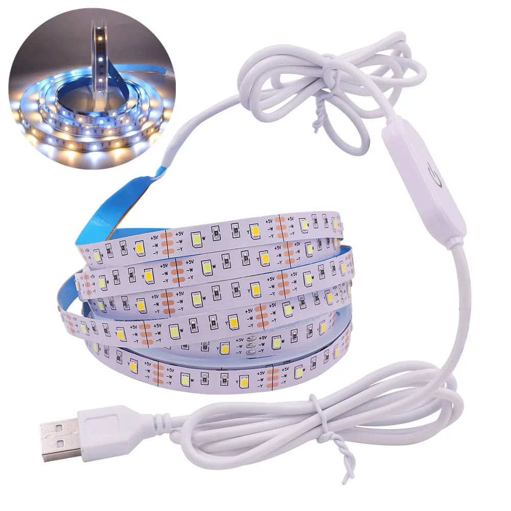 Диммируемая Светодиодная светильник та CCT, USB DC5V WW CW, регулируемая цветовая температура, гибкая светодиодная лента, Диодная лента 5 м 10 мм, FPCB, веревочная лампа
Диммируемая Светодиодная светильник та CCT, USB DC5V WW CW, регулируемая цветовая температура, гибкая светодиодная лента, Диодная лента 5 м 10 мм, FPCB, веревочная лампа