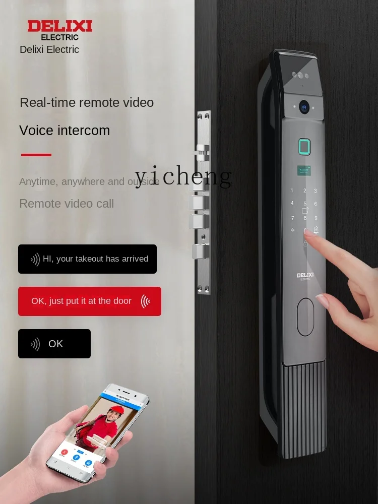 cc29Face Recognition Cat's Eye Fingerprint Password Mobile Phone Networking Intelligent Energy Electronic Lock
cc29Face Recognition Cat's Eye Fingerprint Password Mobile Phone Networking Intelligent Energy Electronic Lock