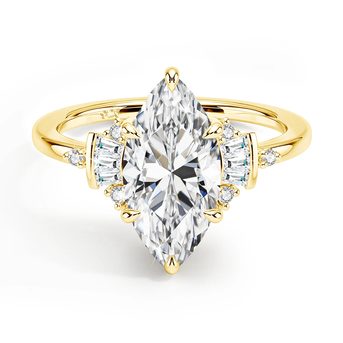 Luxury Marquise Engagement Ring 3ct 7*14mm Moissanite Lab Grown Diamond Jewelry For Woman With GRA Certificate Wedding Gift Sale
Luxury Marquise Engagement Ring 3ct 7*14mm Moissanite Lab Grown Diamond Jewelry For Woman With GRA Certificate Wedding Gift Sale