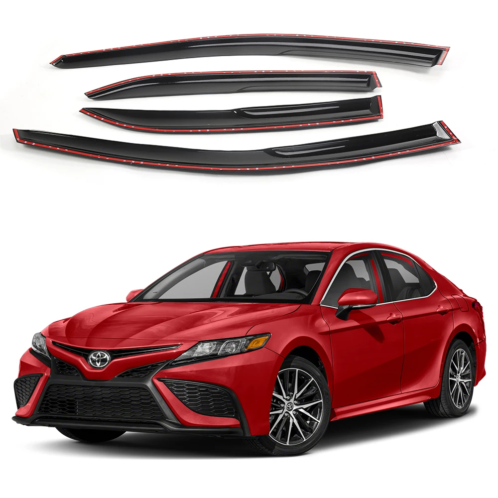 For Toyota Camry 4-Door Sedan 2018-2024 Wind Deflectors Tinted 4pcs Set Window Visor with Drip Rail 1.5MM Thick
For Toyota Camry 4-Door Sedan 2018-2024 Wind Deflectors Tinted 4pcs Set Window Visor with Drip Rail 1.5MM Thick