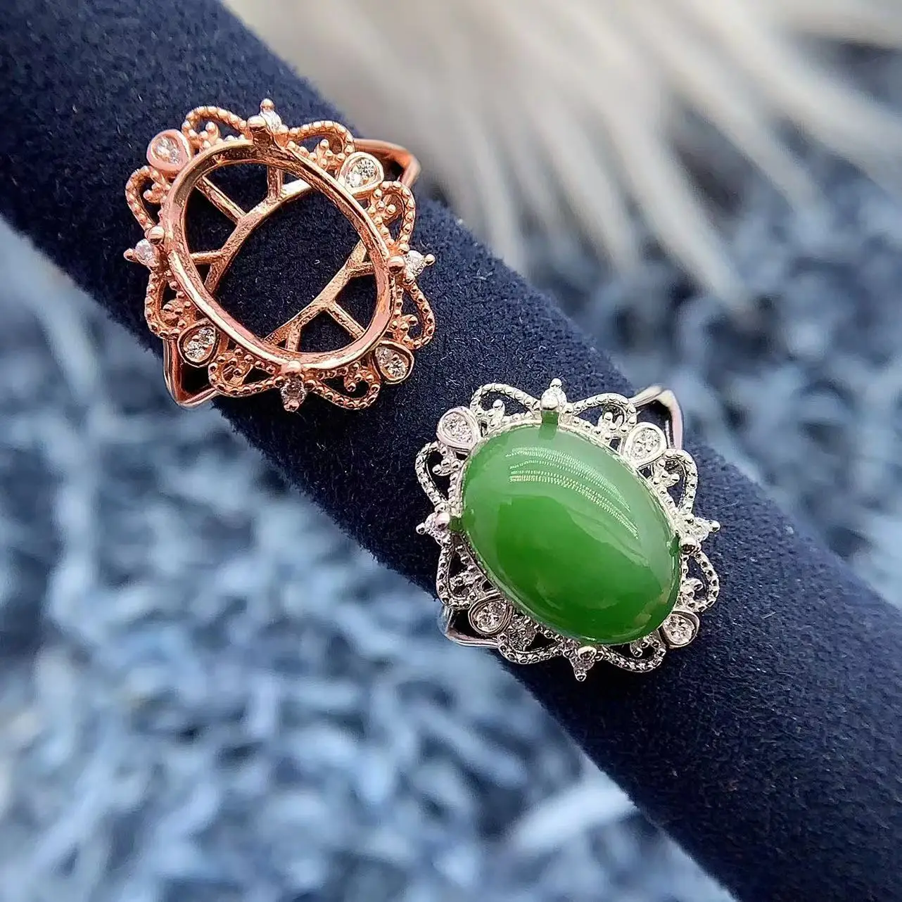 MeiBaPJ Inlay Elliptical 10*14/10*12mm S925 Sterling Silver DIY Empty Ring Holder for Women Fine Luxury Charm Wedding Jewelry
MeiBaPJ Inlay Elliptical 10*14/10*12mm S925 Sterling Silver DIY Empty Ring Holder for Women Fine Luxury Charm Wedding Jewelry