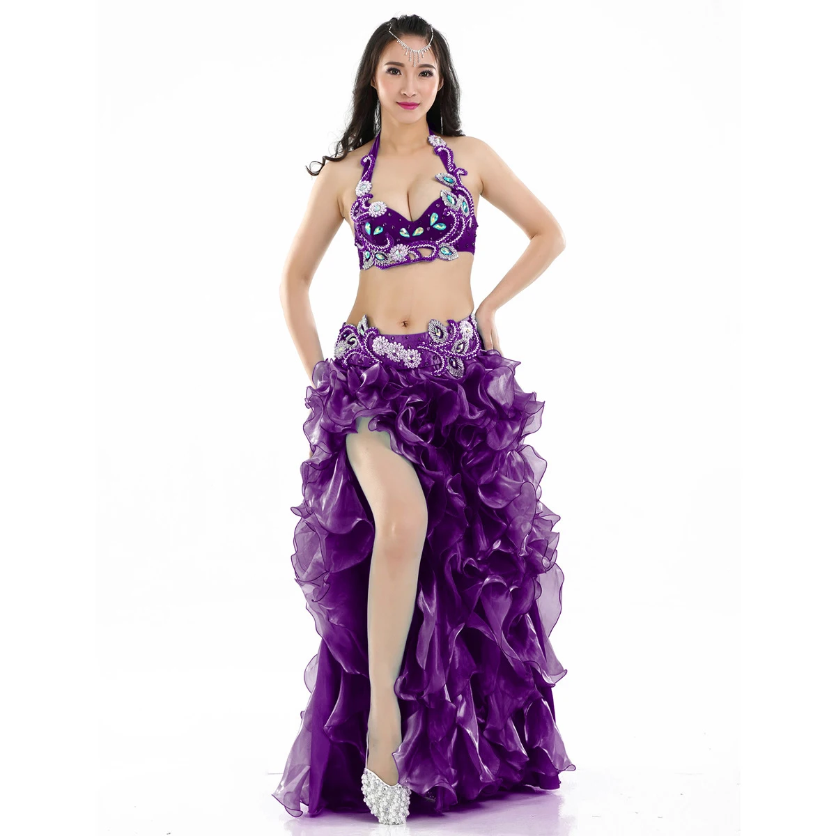 Customize Egyptian Belly Dance Costumes Oriental Dance Professional Group Competition Belly Dance Costume Beaded Bra Belt Outfit
Customize Egyptian Belly Dance Costumes Oriental Dance Professional Group Competition Belly Dance Costume Beaded Bra Belt Outfit