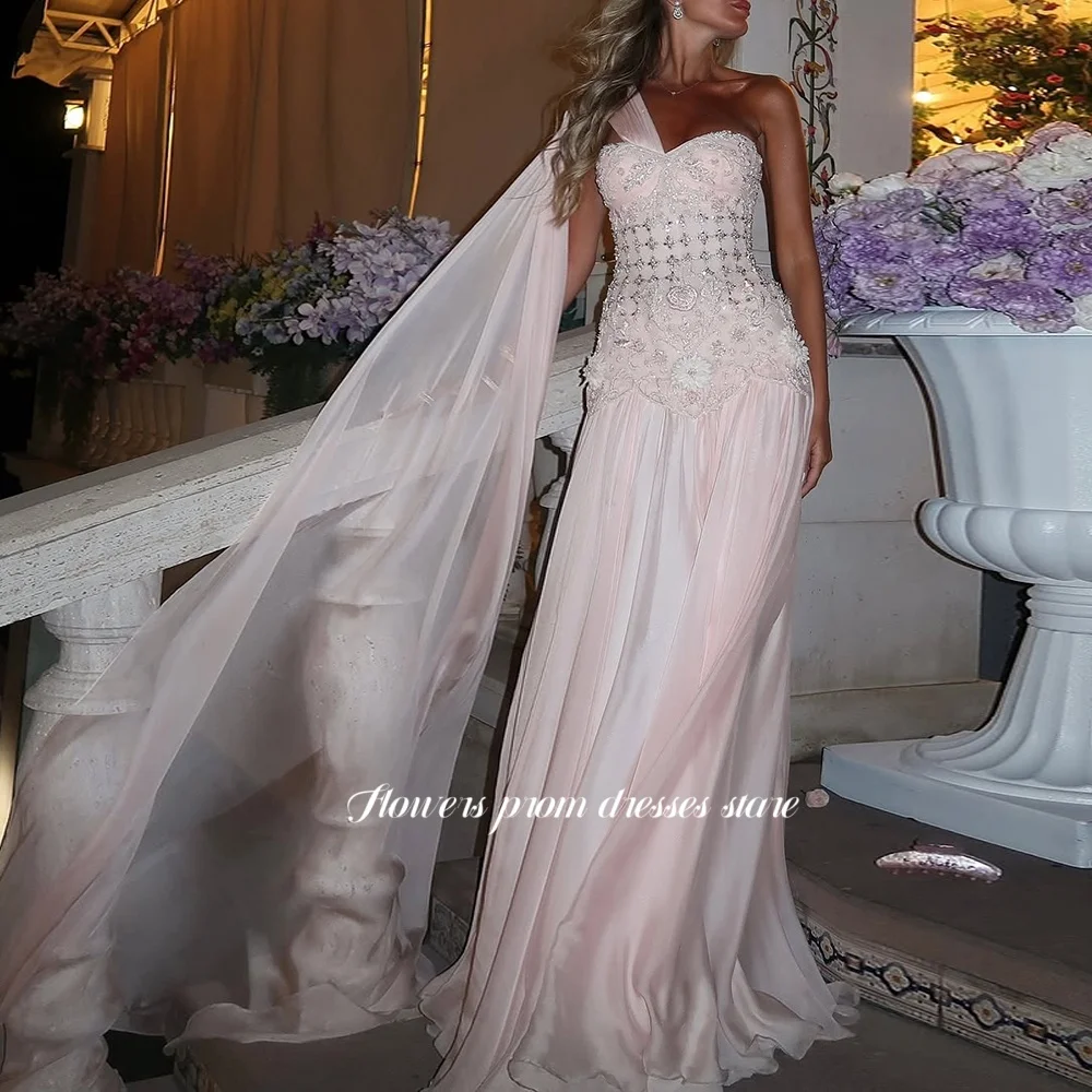Flowers Beading Evening Dresses Crystal Stones Party Dresses with Flowers A Line Prom Dresses for Arabic Women Customized
Flowers Beading Evening Dresses Crystal Stones Party Dresses with Flowers A Line Prom Dresses for Arabic Women Customized