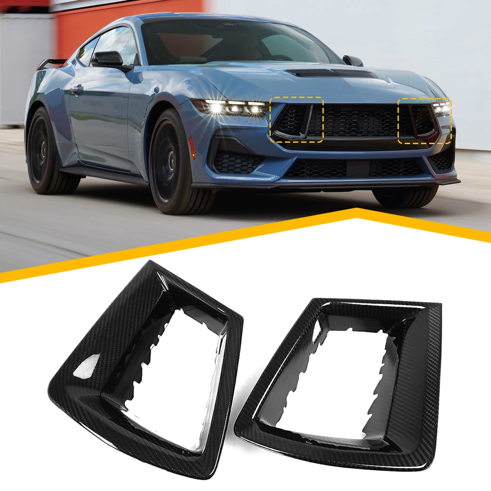 For Ford Mustang S650 GT Front Grille Side Frame Cover Dry Carbon Fiber Exterior Car Accessories
For Ford Mustang S650 GT Front Grille Side Frame Cover Dry Carbon Fiber Exterior Car Accessories