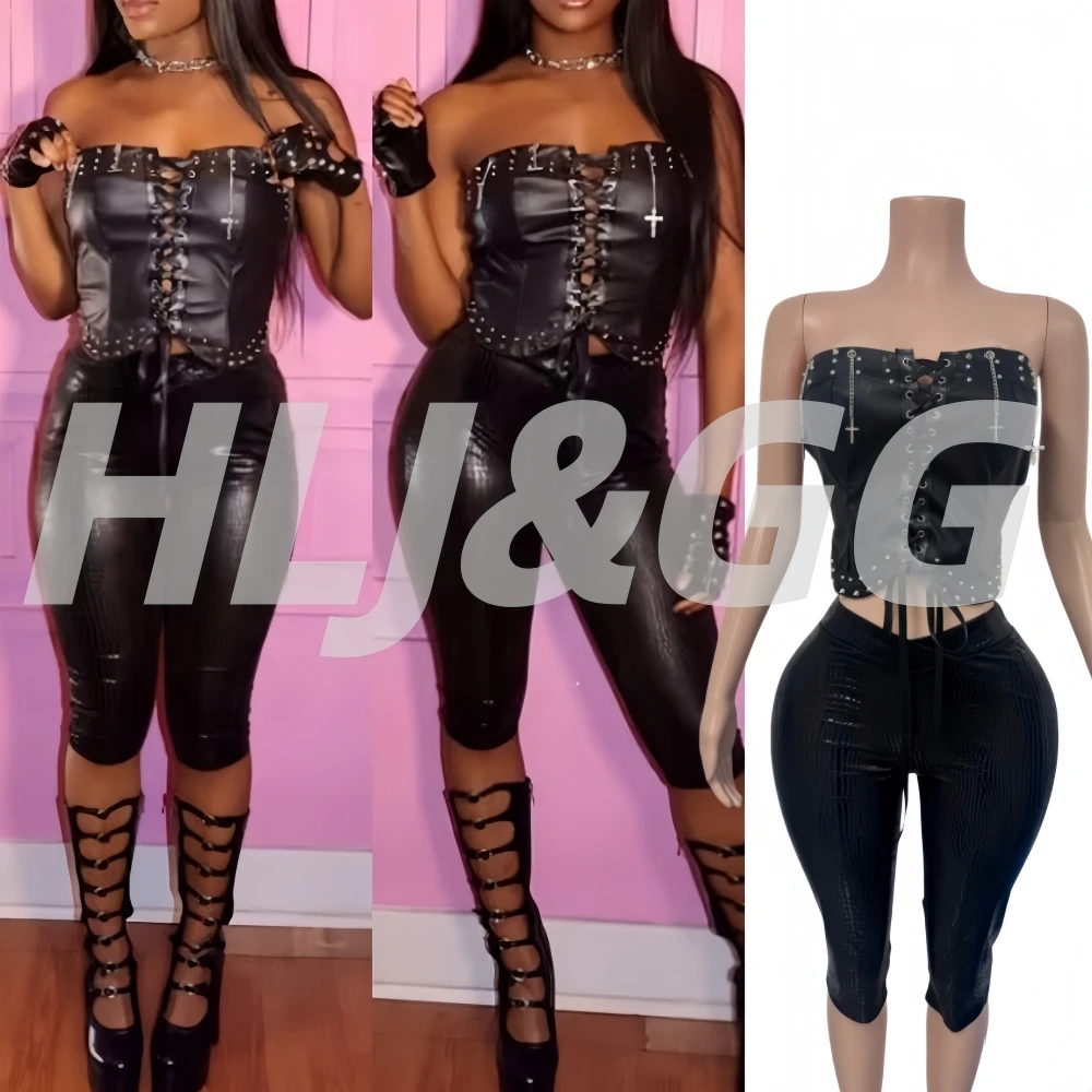 HLJ &GG сексуальный темный готический бандажный комплект из двух предметов, женские комплекты с открытыми плечами, без рукавов, с открытой спиной, тонкий топ и шорты, уличная одежда
HLJ &GG сексуальный темный готический бандажный комплект из двух предметов, женские комплекты с открытыми плечами, без рукавов, с открытой спиной, тонкий топ и шорты, уличная одежда