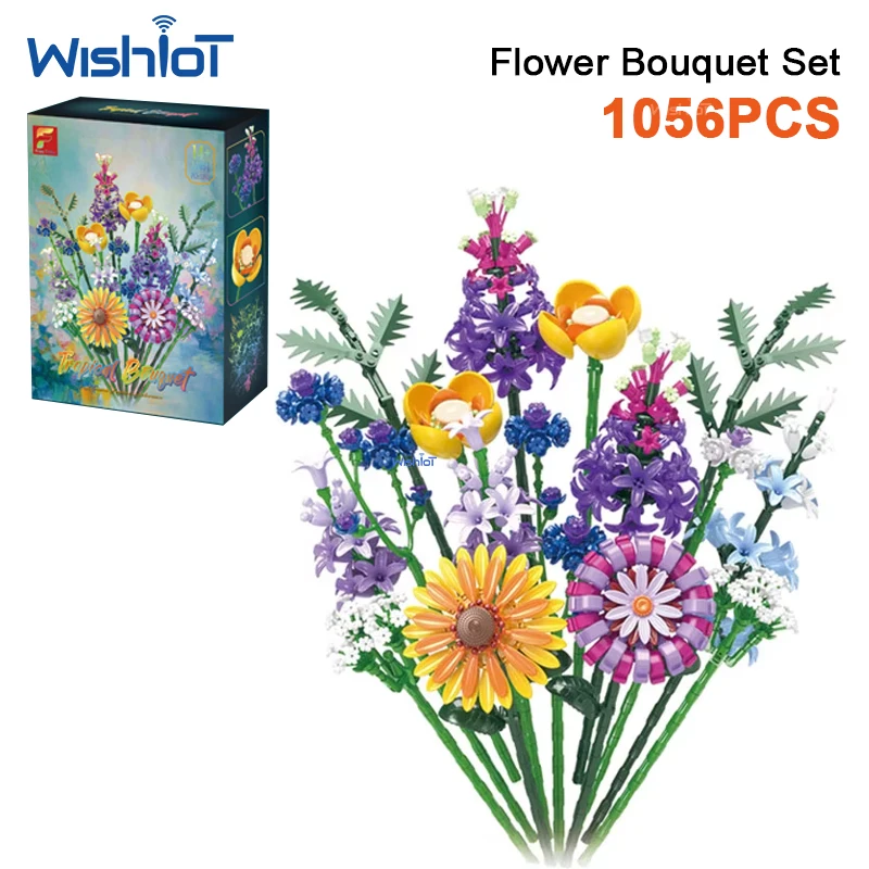 1056pcs Hoshino Hana Collection Eternal Flowers Bouquet Building Blocks Set Bricks Toys Desktop Decoration Kids Adults Gift
1056pcs Hoshino Hana Collection Eternal Flowers Bouquet Building Blocks Set Bricks Toys Desktop Decoration Kids Adults Gift