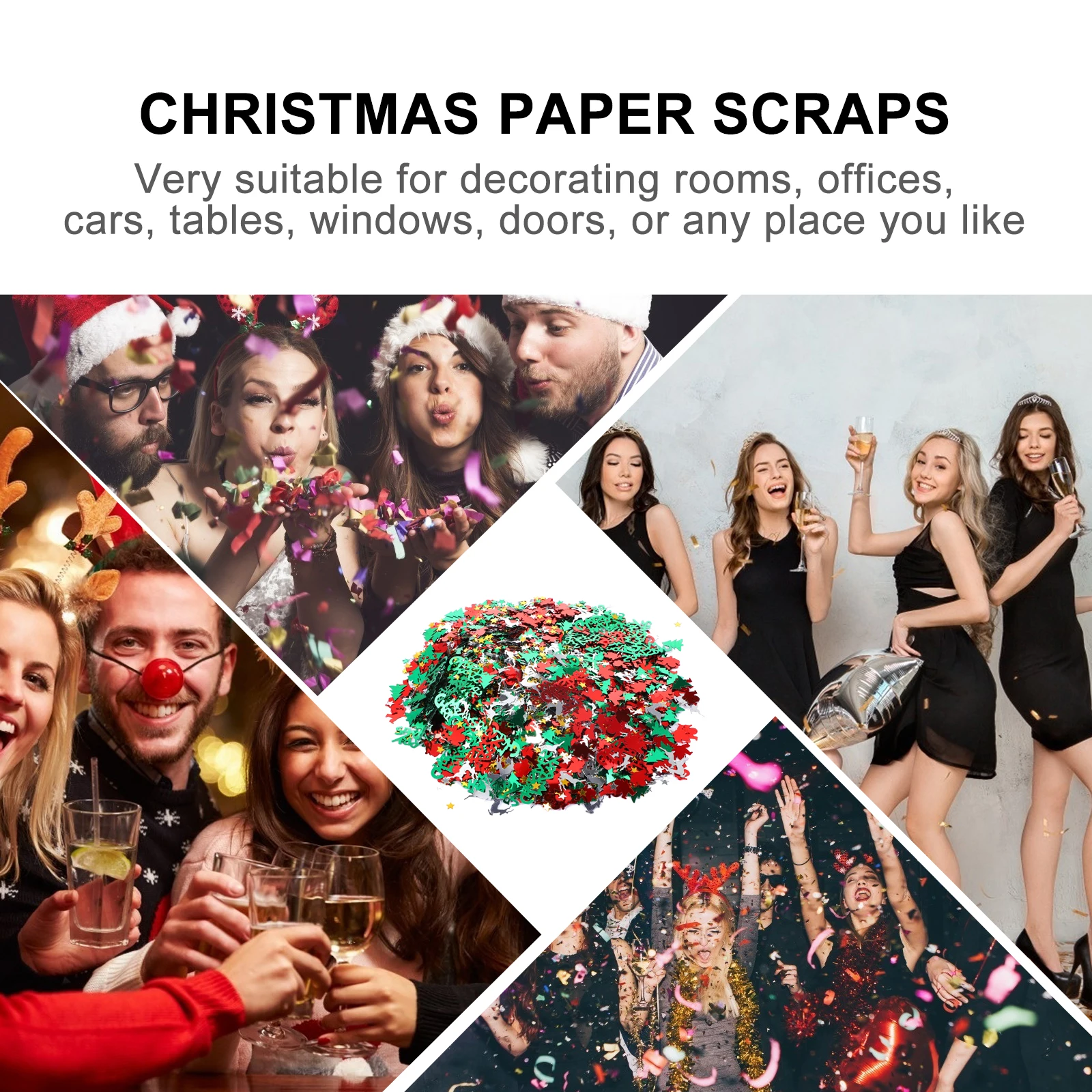 Christmas Confetti Table Party Decorations Adornments Xmas Tree DIY Props Snowflake
Christmas Confetti Table Party Decorations Adornments Xmas Tree DIY Props Snowflake