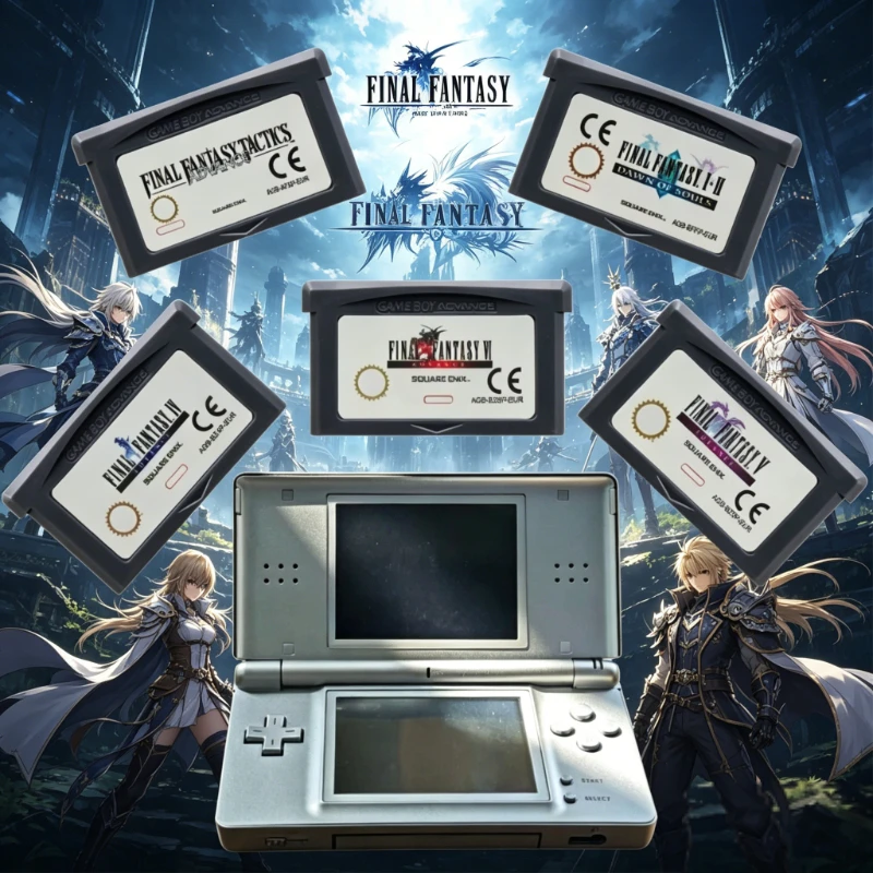 5 Styles GBA Game Final Fantasy Series Dawn of Souls/Tactics Advance Advance Dawn of Souls VI Advance Tactics Advance for NDS
5 Styles GBA Game Final Fantasy Series Dawn of Souls/Tactics Advance Advance Dawn of Souls VI Advance Tactics Advance for NDS
