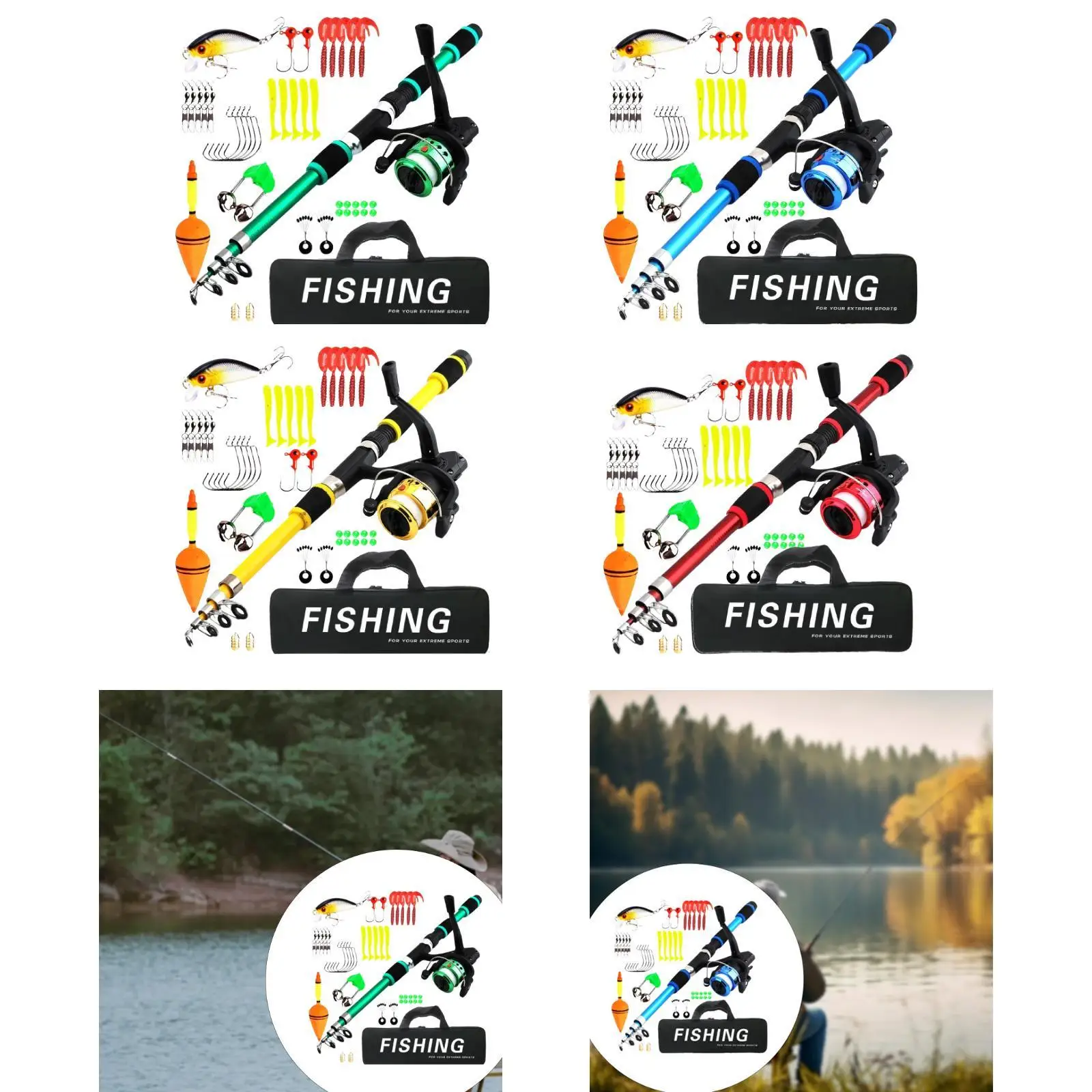 Kids Fishing Pole Telescopic Fishing Rod and Gear Set Fishing Accessories
Kids Fishing Pole Telescopic Fishing Rod and Gear Set Fishing Accessories