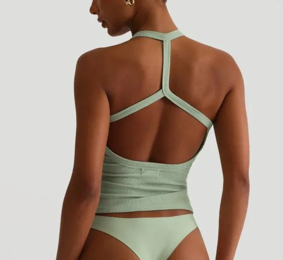 Top Women 2026 Spring Summer New Solid Color Hot Girl Hanging Neck Backless Versatile Casual Basic Yoga Sports Vest Top
Top Women 2026 Spring Summer New Solid Color Hot Girl Hanging Neck Backless Versatile Casual Basic Yoga Sports Vest Top